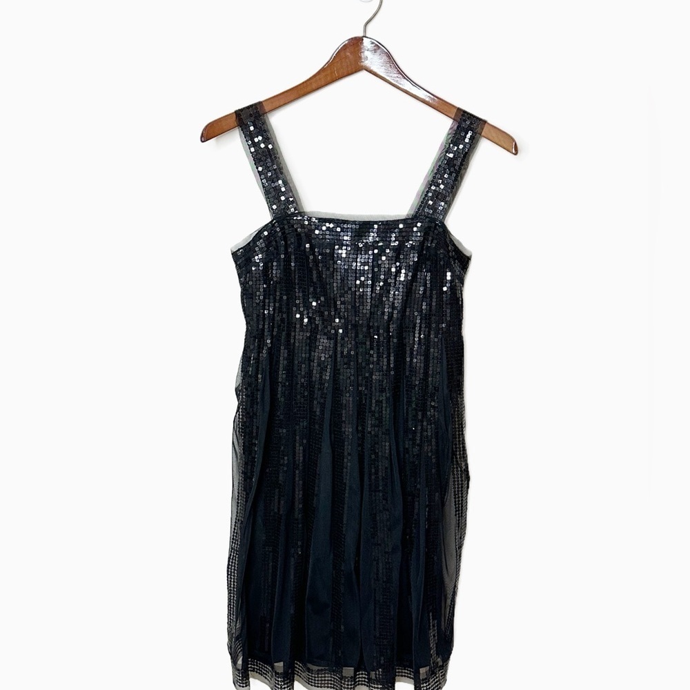 Black Ombré Sequin Dress, size Medium, perfect for Halloween Flapper Costume